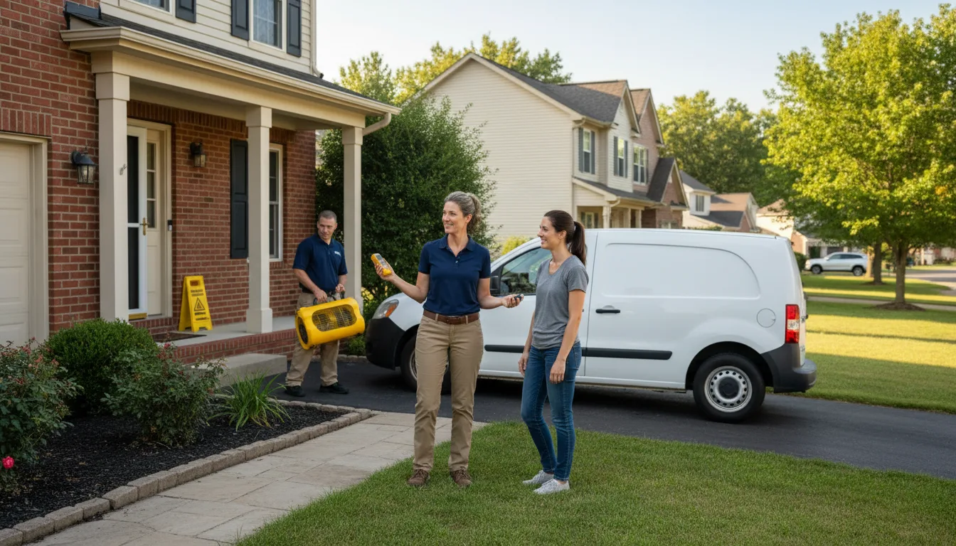Residential water damage restoration in Bensalem, PA